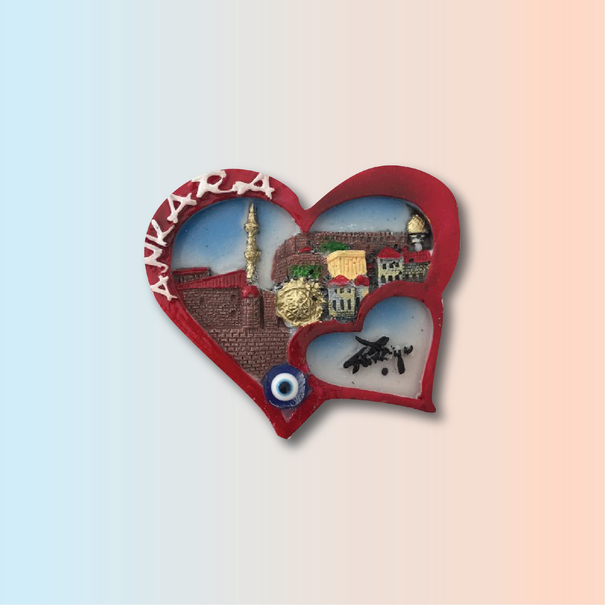 Ankara Şehir Manzarası Temalı Polyester Magnet