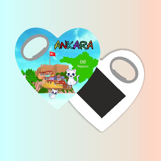 Ankara Temalı Kalpli Açacak