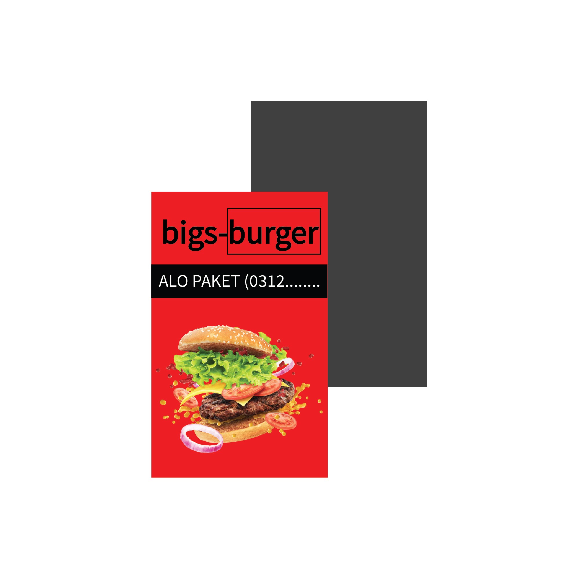 Burger Temalı Buzdolabı Magnet