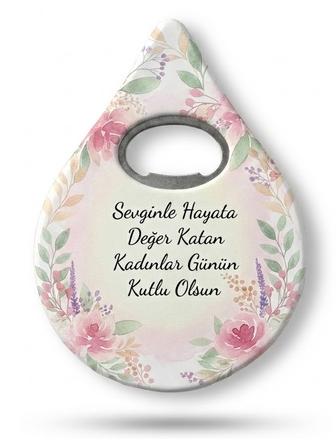 Kadınlar Gününe Özel Damla Magnet Şişe Açacağı