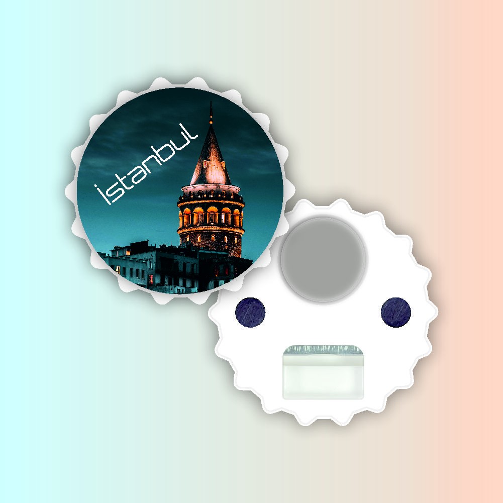 İstanbul Temalı 77 mm Standart Magnet Açacak