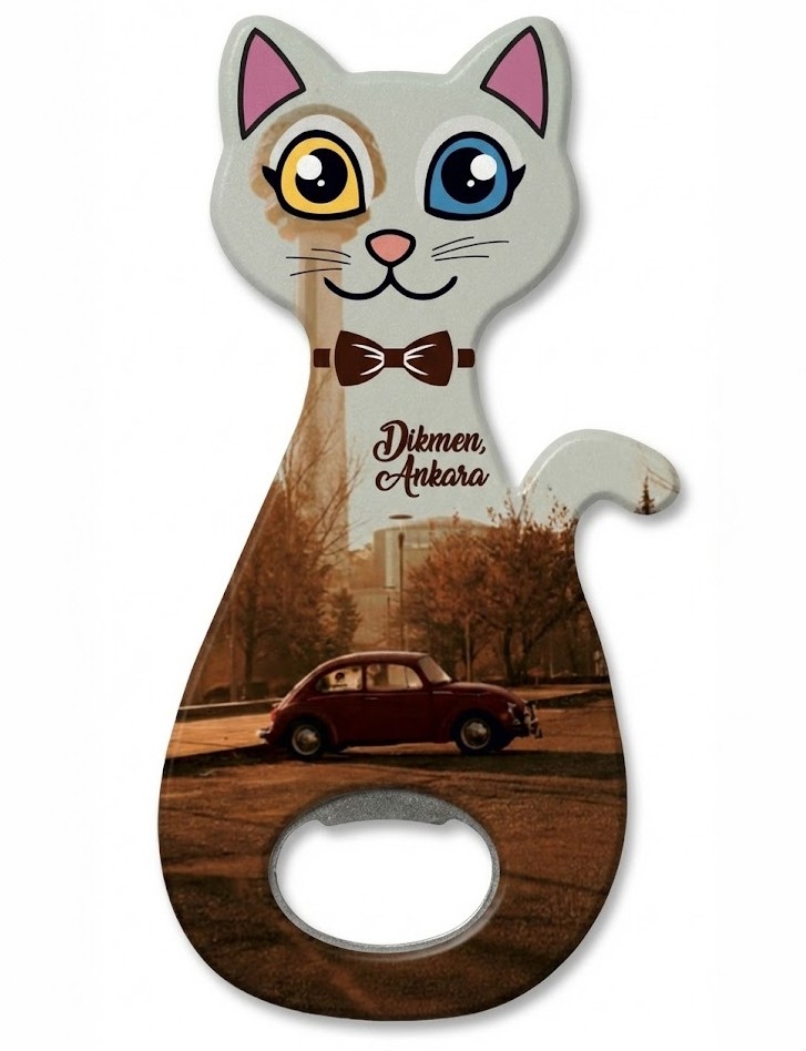 Ankara Dikmen Kedi Magnet Şişe Açacağı