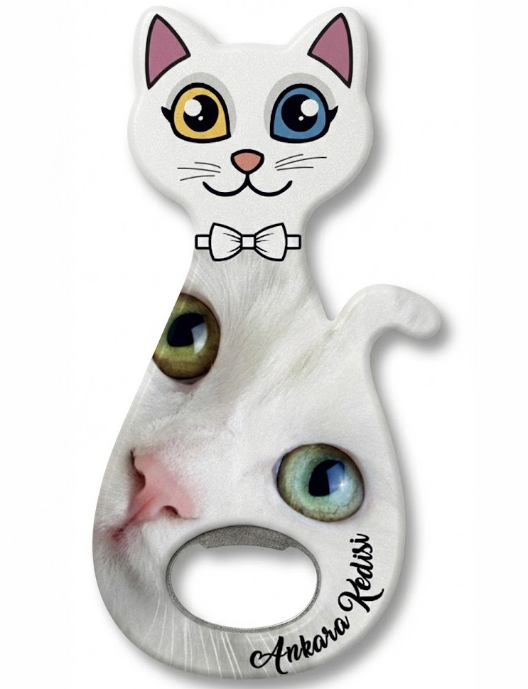 Ankara Kedisi Kedi Magnet Şişe Açacağı