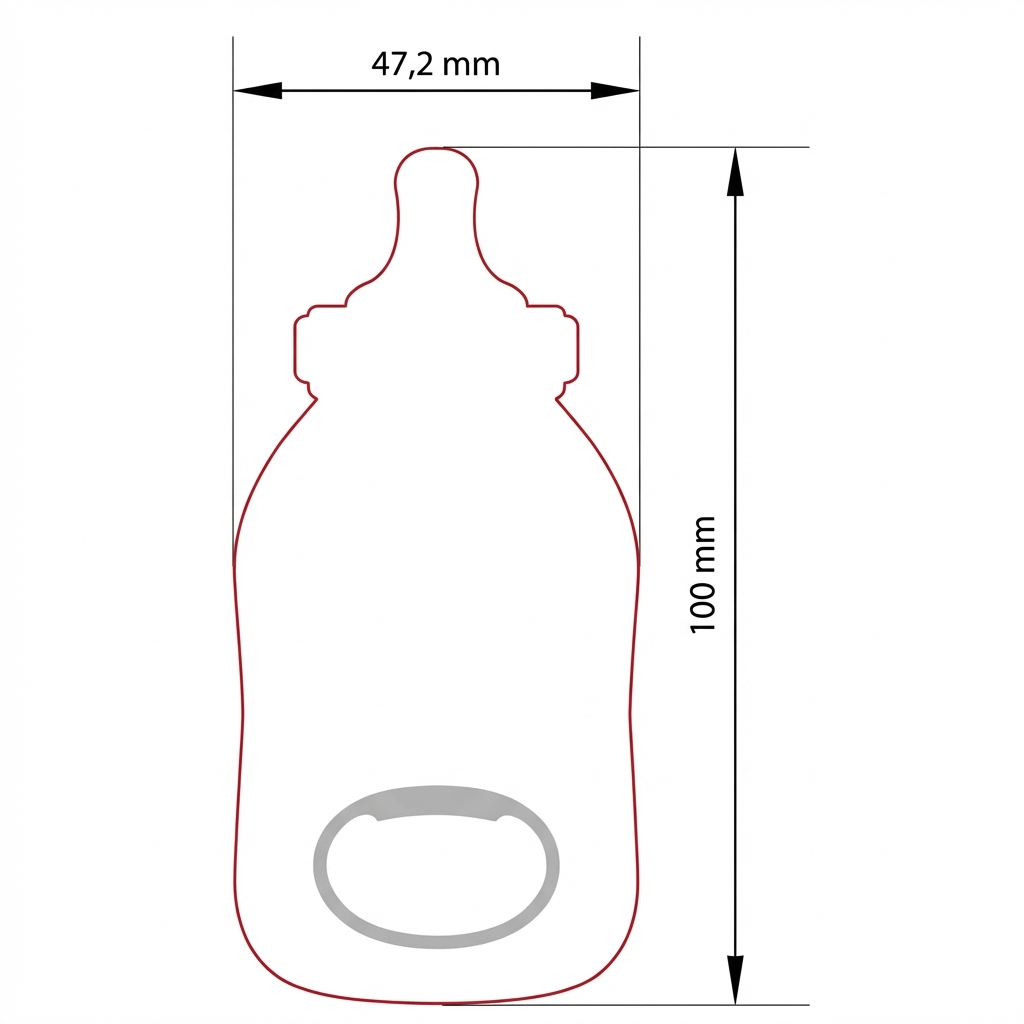 Baskısız Biberon Magnet Şişe Açacağı