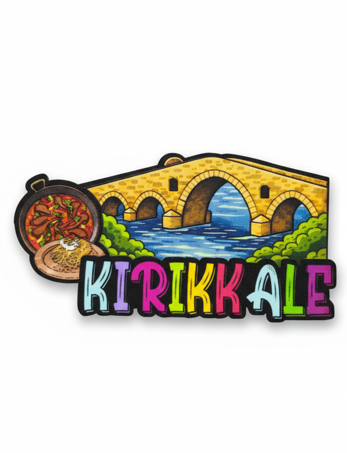 Kırıkkale Temalı Ahşap Magnet