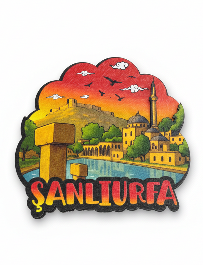 Şanlıurfa Balıklıgöl Temalı Ahşap Magnet