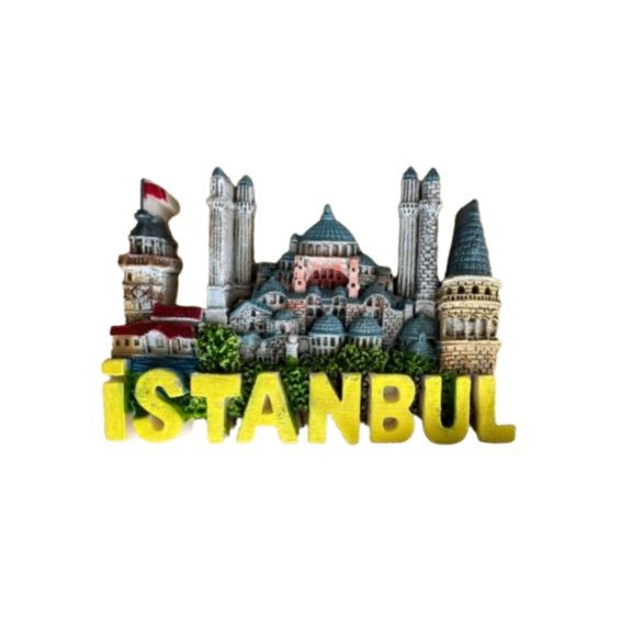 İstanbul Manzarası Temalı Polyester Magnet